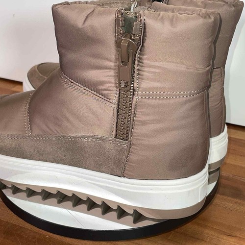 Aqua College Womens Sage Zipper Slip on Booties Taupe 7 M - Picture 8 of 12