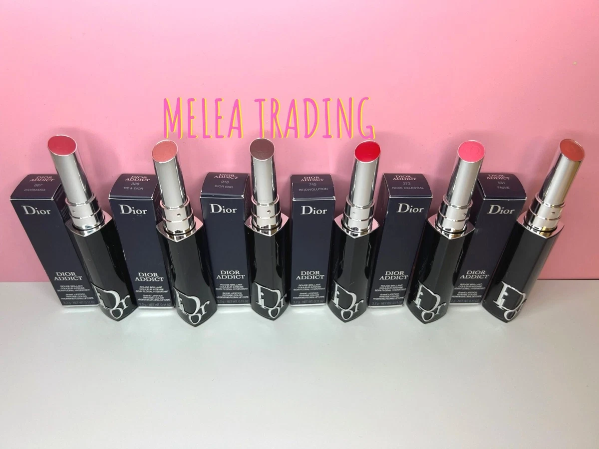 DIOR Addict Lip Shines!, Lip swatches, 10 shades