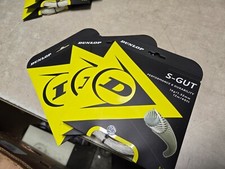 Lot of 3 sealed Dunlop S Gut String 16G Set W...
