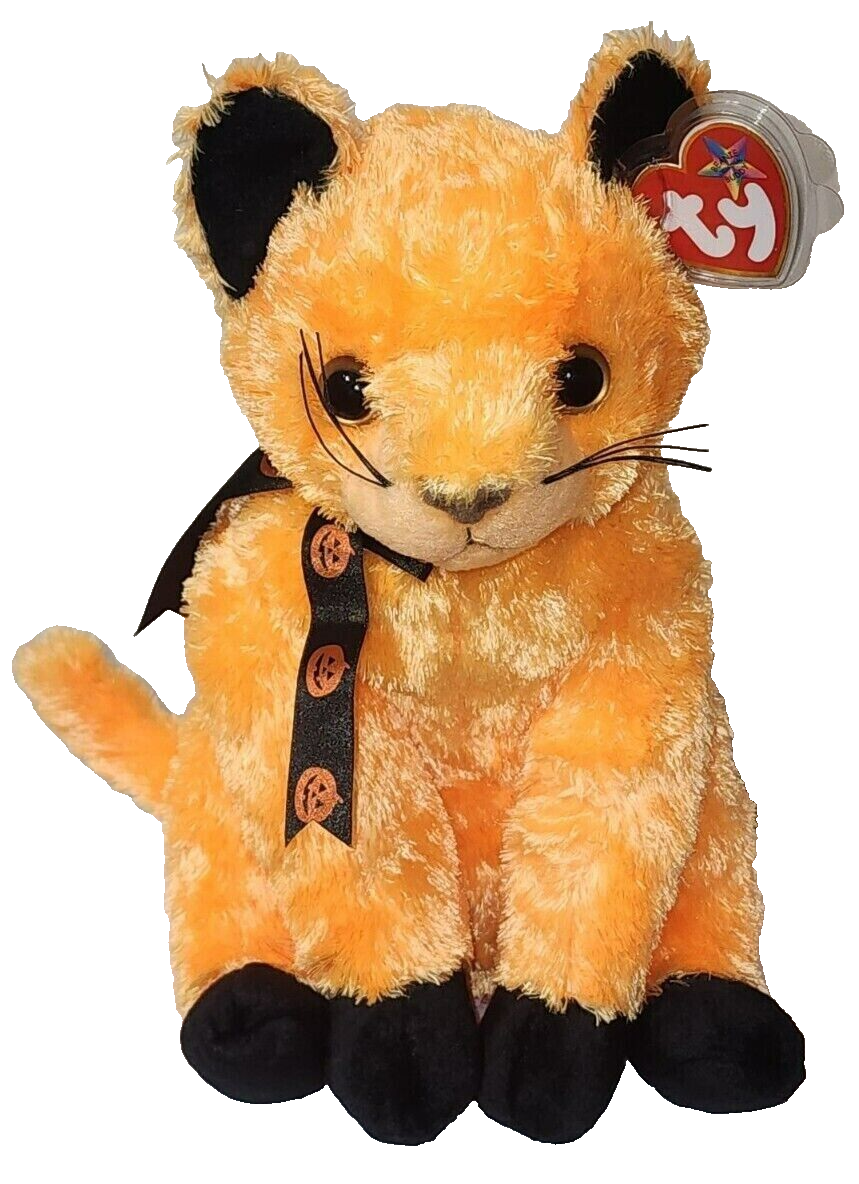 Ty Beanie Buddy - SCARED-e the Orange Cat (10.5 Inch) MWMTs