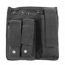 MetalTac MOLLE Admin Panel for Airsoft Vest with Integrated Pouches Black