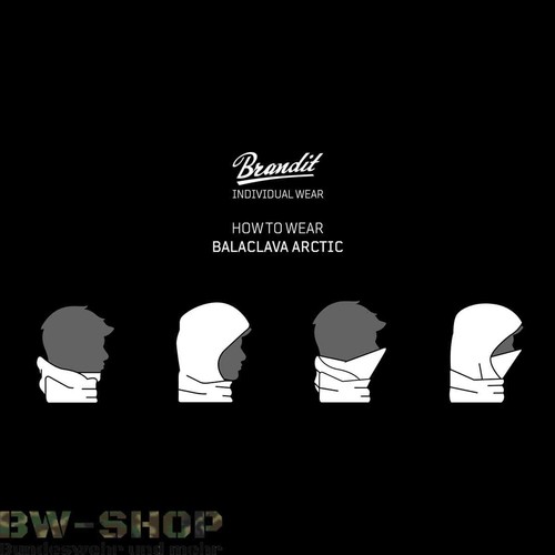BRANDIT ARCTIC BALACLAVA WINTER STURMHAUBE FLEECE BW STURMMASKE ARMEE KOPFHAUBE - Bild 2 von 5