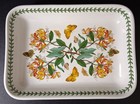Portmeirion Large Pottery Rectangular Serving Dish Floral Butterfly - #1008