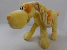 Vintage Articulated Plush Yellow Pose Dog Buddy Toy Hard To Find RARE 20"x12"