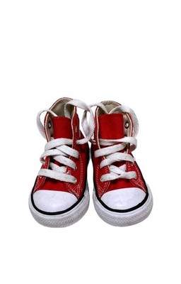 Converse Kids Red High-Top Canvas Sneakers