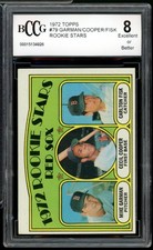 1972 Topps #79 Cecil Cooper/Carlton Fisk Rookie Card BGS BCCG 8 Excellent+. rookie card picture