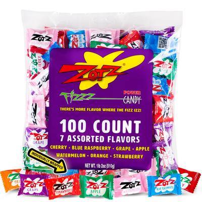 Fizzy Sour Candy Bulk - Retro Italian Hard Candy Individually Wrapped - Classic 