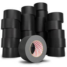 9 Mil 24-Pack Black Heavy Duty Duct Tape Strong Adhesive, 2 in X 30 YD Total 72