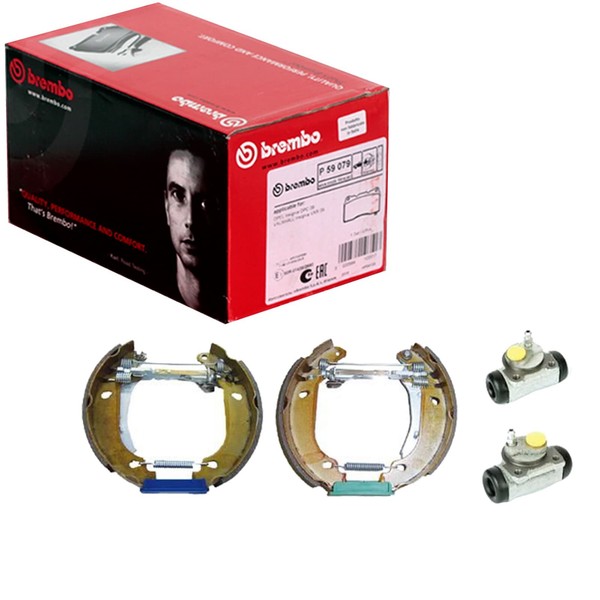 Brembo Bremsbacken Vormontiert Hinterachse Passend FÜR Renault Clio Super | K-image