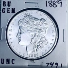 1889 BU GEM MORGAN SILVER DOLLAR UNC MS+++ U.S. MINT RARE COIN 7491