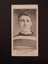 1924-25 William Paterson V145-1 #4 Lionel Hitchman RARE Hockey Card