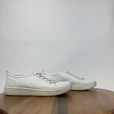 Womens Vionic Winny White Leather Croc Print Comfort Casual Low Sneakers Size 7