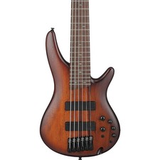 Ibanez SR506A 6-String Electric Bass Guitar - Mahogany Brown Burst Low Gloss