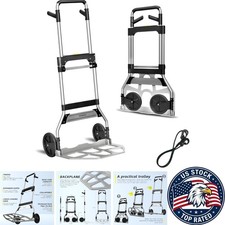 Durable Folding Truck Dolly - 340LB Capacity, Perfect for Travel and Office Use