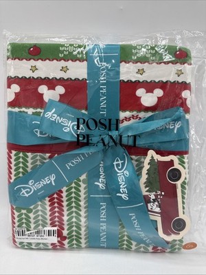 Posh Peanut Mickey Mouse Fair Isle Luxette Patoo Blanket NWT! Disney Christmas