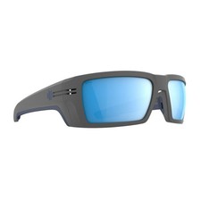 SPY Optic Rebar SE Happy Boost Polar Ice Blue Mirror Sunglasses Matte Gray