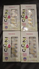 Coconut Nail Art by Incoco Nail Polish Strips Painted Muse Made In USA Lot Of 4