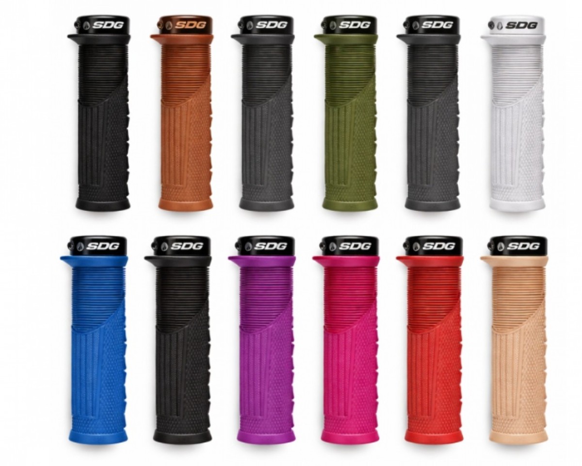 SDG Locked On Comfort Open Core Thrice Grips - MTB Lock-on Grip