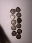 90% Silver Barber Dimes Lot Of 11
