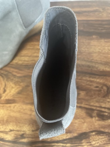 Lands End 501812 Damen-Chelsea-Stiefelette Keilabsatz blau Wildleder Größe 9 D - Bild 4 von 10