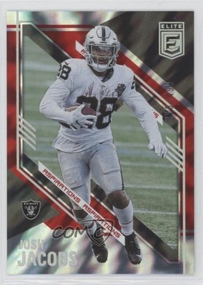 2021 Panini Donruss Elite Aspirations Shimmer 318/499 Josh Jacobs #37 0pn8