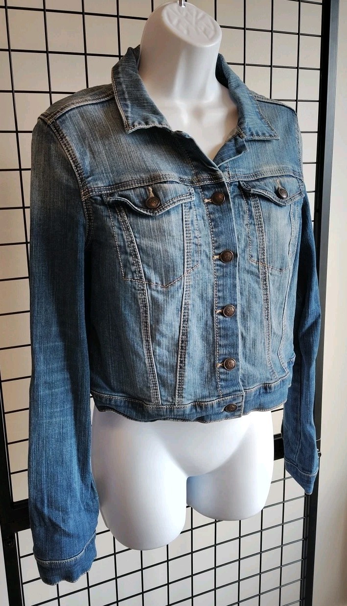Jessica Simpson Pixie Style Denim Jacket Women's … - image 6