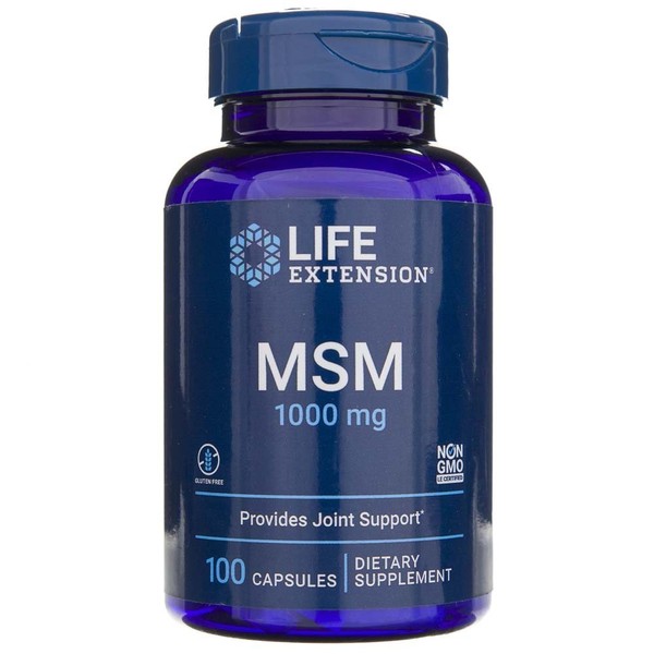 Life Extension Msm (Methylsulfonylmethan) 1000 Mg 100 Kapseln-image
