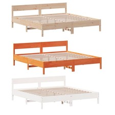 Massivholzbett Bettgestell mit Lattenrost Holz Einzelbett Doppelbett Futonbett