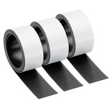 Dry Erase Strips Magnetic, 3 Pack Refrigerator Magnets Strip Label, White