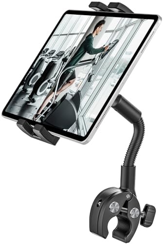 Gooseneck Tablet Bike Mount for Indoor Cycling, Gym Treadmill, Spin bike - Picture 7 of 8