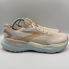 Brooks Glycerin GTS 21 Women Size 10 Running Shoes Tan Blue 1204091B283