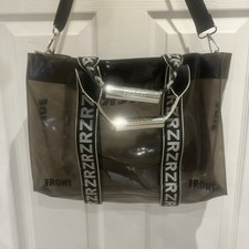 WOMENS ZARA MEDIUM SHOLDER BAG TRANSPARENT.