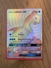 CARTE POKEMON LOKHLASS GX 151/149 Secrète RAINBOW Soleil et Lune SL1 - FR NM