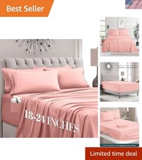 Luxury 6-Piece Sheet Set, Ultra Soft 1800 Hotel Quality Microfiber Sheet Set...