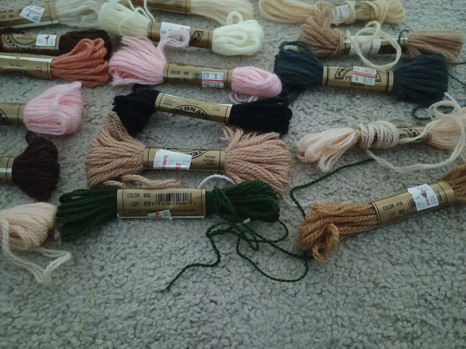 Paternsyan Persian Yarn Large  39 Lot New Mixed Colors 8yd image 7