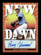 2020 Leaf Valiant #ND-RV1 Ricky Vanasco New Dawn Autographs Orange #/75