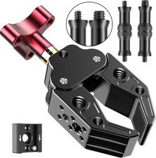 Super Clamp with 1/4 3/8 Standard Stud for Photo Video Studio