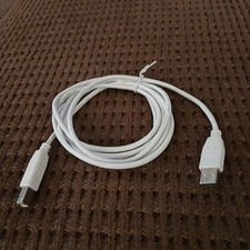 6ft White USB 2.0 Printer Cable A Male to B Male for HP Canon Epson