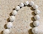 VINTAGE 60" WHITE MOLDED BEADED NECKLACE — photo 2