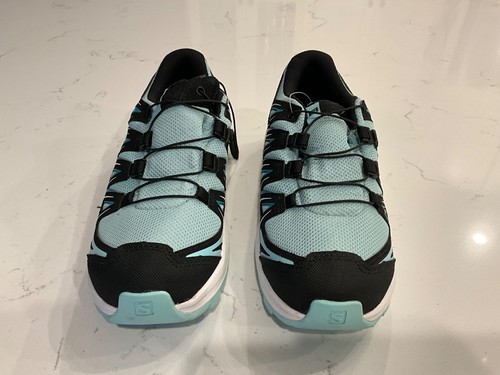 Kid’s Size 3 Salomon XA Pro Waterproof (blue/black) - Picture 4 of 5