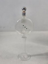 Vintage Mazzetti Italian Grappa Art Glass Pedestal Decanter Bottle Italy Tax...