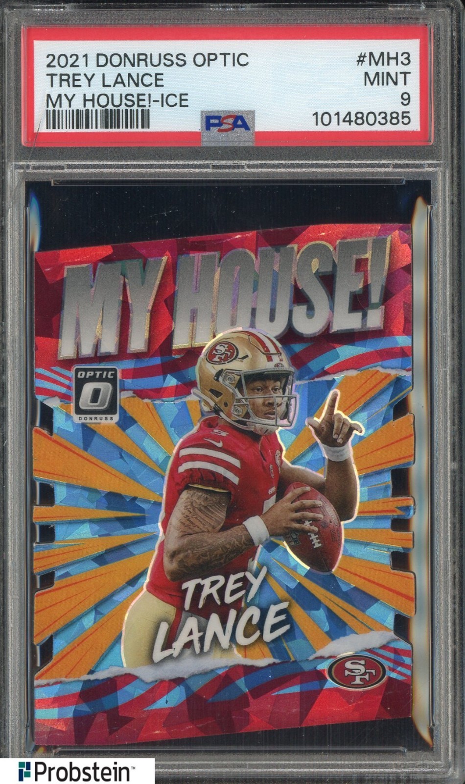 Trey Lance Panini Donruss Optic My House! #MH3 Ice