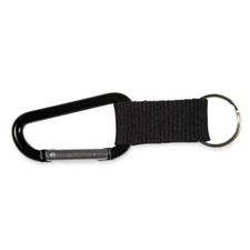 Advantus Carabiner Key Chain - 10 / Pack - Black (AVT75556)