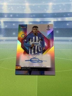 2023-24 Topps Finest UCC Auto Ansu Fati Brighton Hove Albion b