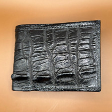 Genuine Black Crocodile Spine Wallet