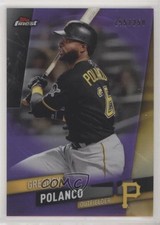 2019 Topps Finest Purple Refractor 155/250 Gregory Polanco #79 sh7
