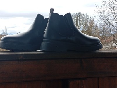 Herren Chelsea-Stiefel, Runde Zehen, Niedriger Absatz, Lässige Vintage-Mode-  