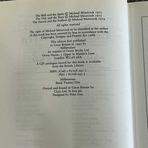 Prince With The Silver Hand Michael Moorcock Hardback 1st Edition Eternal Vol 10 - Picture 9 of 24