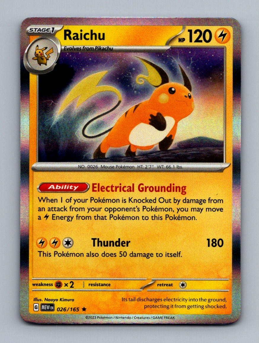 #26 2023 Scarlet & Violet 151 / Raichu HOLO
