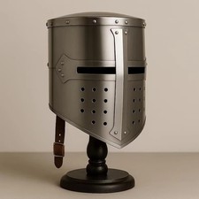 Medieval Crusader Great Helm– Templar Knight Helmet Steel Armor Replica Item